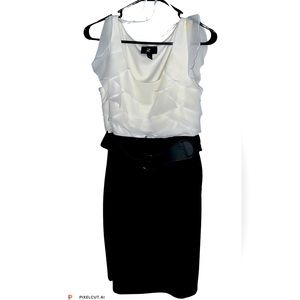 NWT Black and white professional suit dress